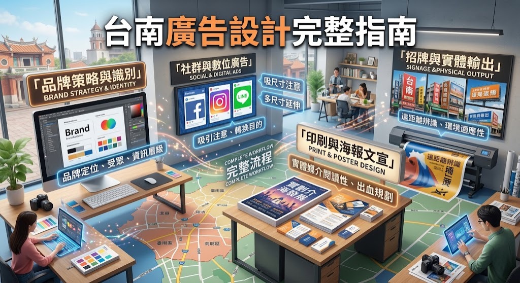 台南廣告設計怎麼做?品牌定位、設計流程與避雷完整指南