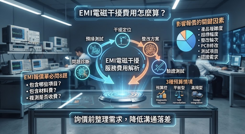 EMI電磁干擾費用怎麼算？報價組成、影響因素與整改方案一次看懂