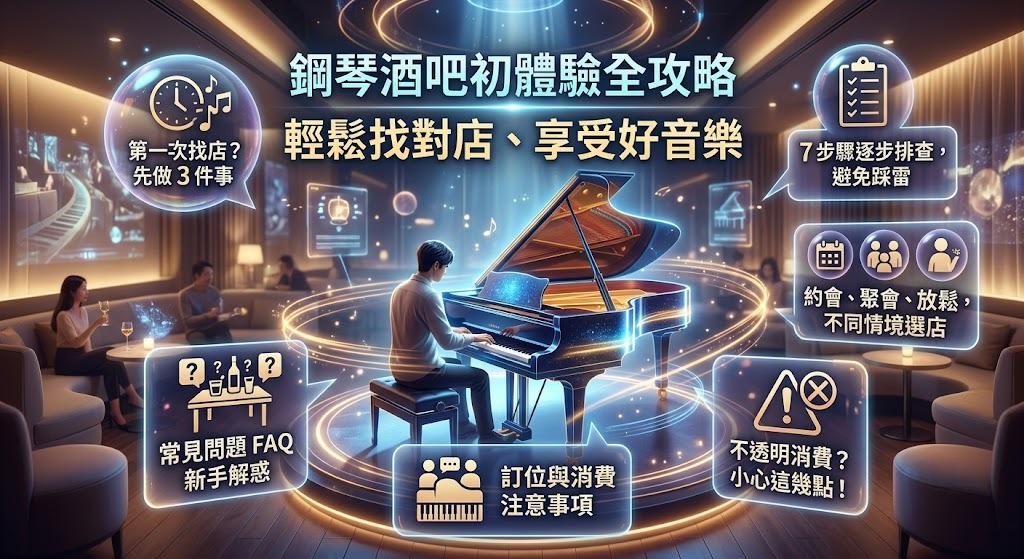鋼琴酒吧怎麼選?第一次去先看氣氛、消費、演出與訂位注意事項