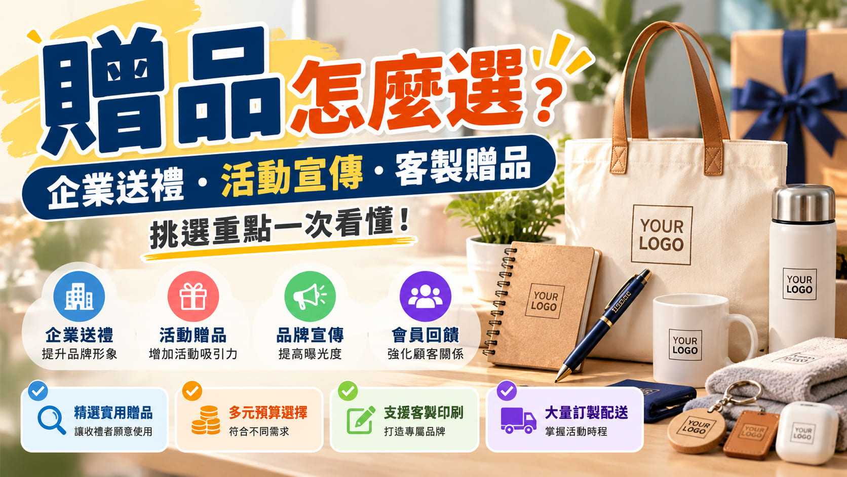 贈品怎麼選?企業送禮、活動宣傳與客製贈品挑選重點一次看懂