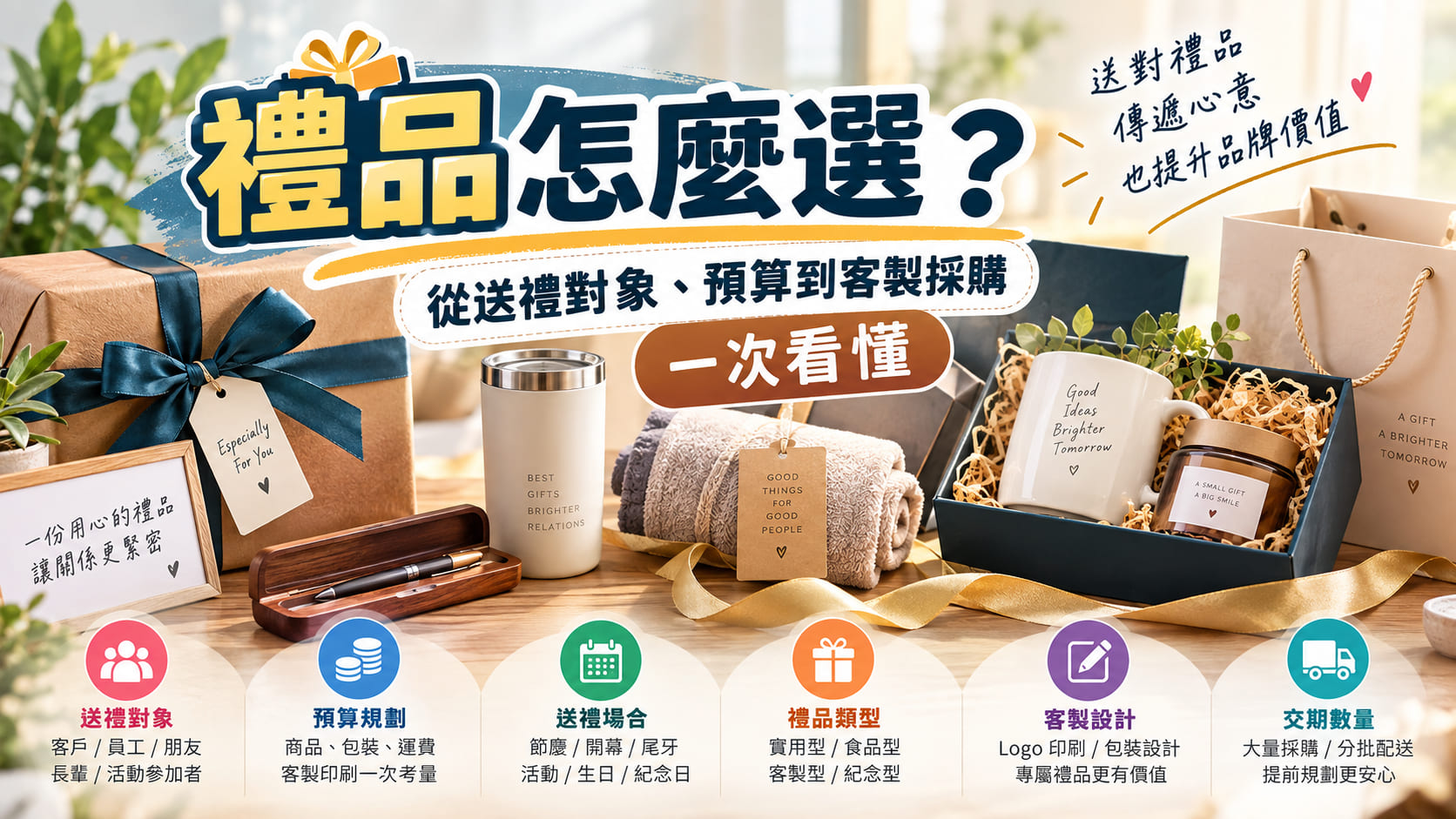 禮品怎麼選?從送禮對象、預算到客製採購一次看懂