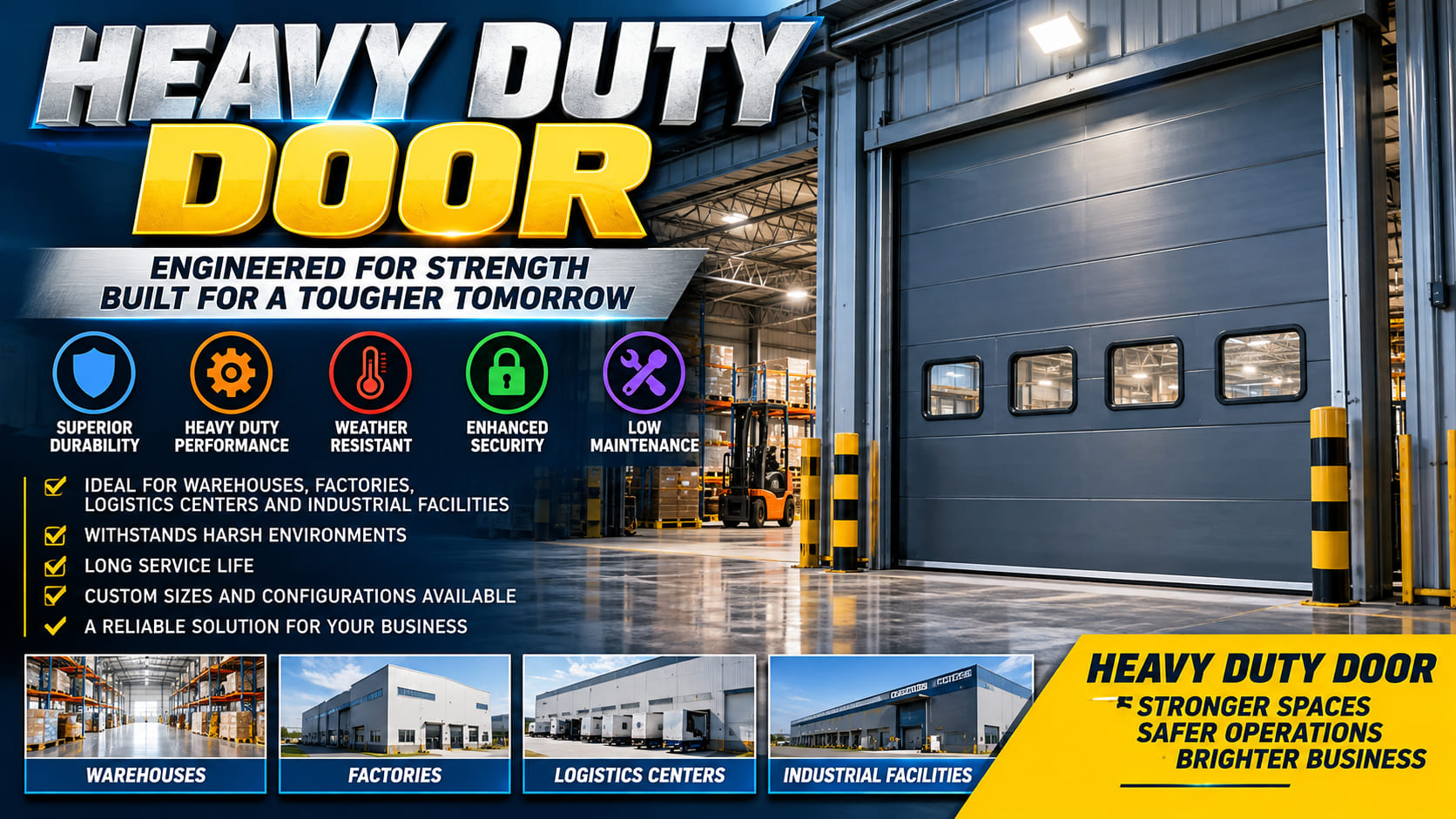 HEAVY DUTY DOOR Problems? 7 Troubleshooting Steps, Common Causes, Repair Solutions & Maintenance Tips