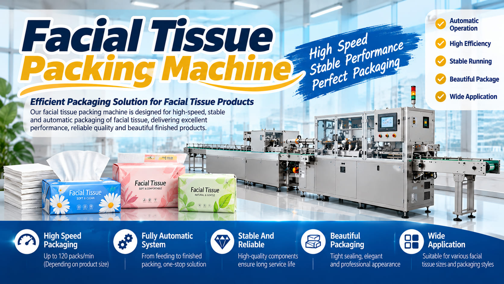 Facial Tissue Packing Machine: Complete Guide to Types, Features, Operation, and Selection