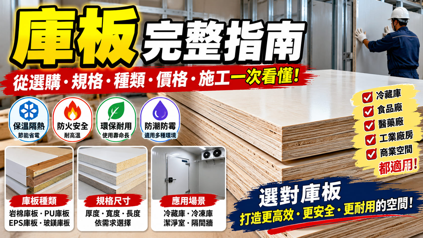 庫板是什麼?材質種類、隔間優缺點與施工選購完整指南