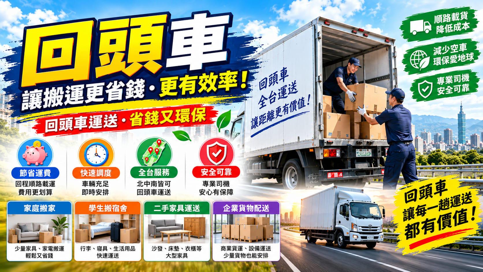 回頭車是什麼?運費計算、5 步驟預約流程與搬運注意事項一次看
