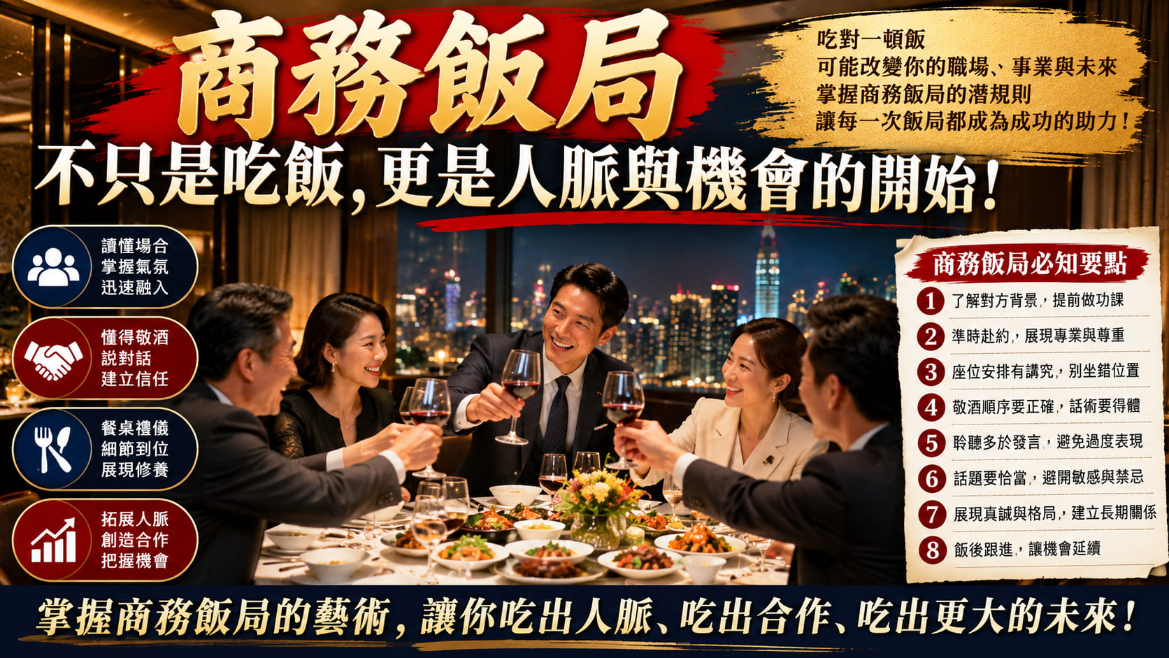 商務飯局怎麼安排?一般餐廳 vs 私人包廂完整比較,從餐廳選擇、座位安排到商務禮儀一次掌握